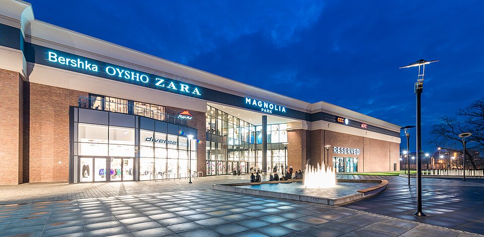 Magnolia Park na terenie dawnej rzeźni miejskiej na Popowicach